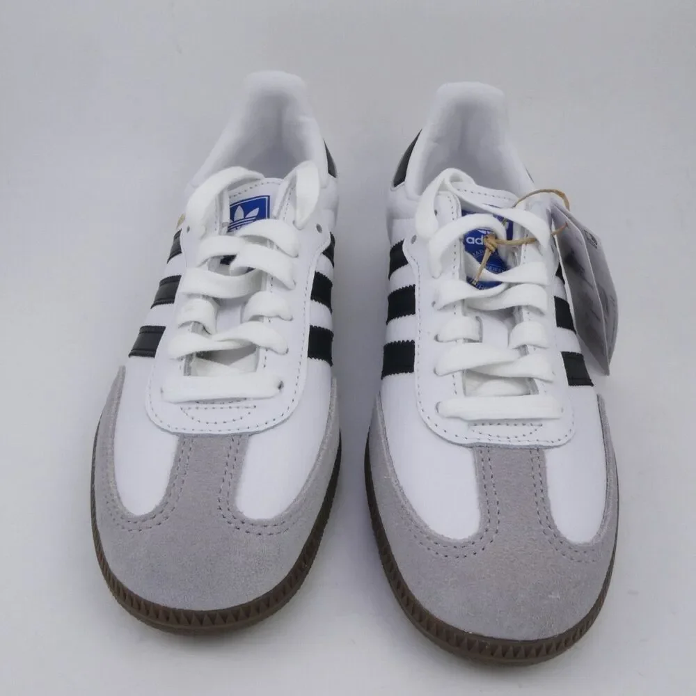 adidas Originals Women's US 5 Samba OG Trainers Youth 4 White/Black B75806 - Picture 8 of 10